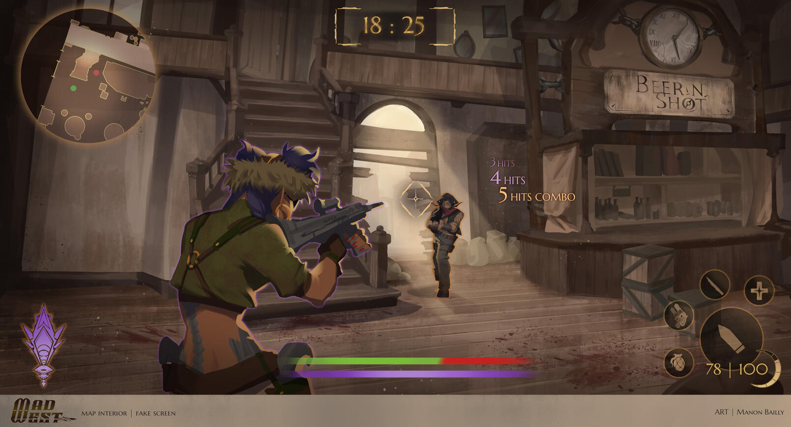 In game fake screen