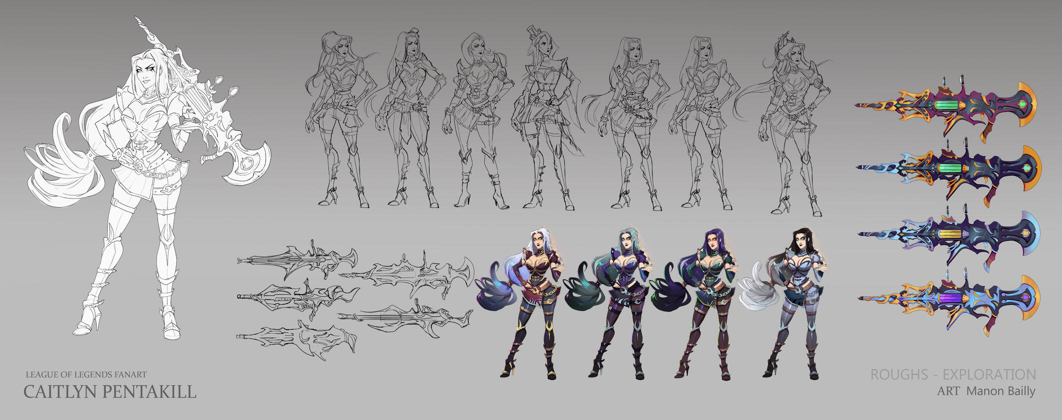 Caitlyn Pentakill roughs Caitlyn Pentakill roughs