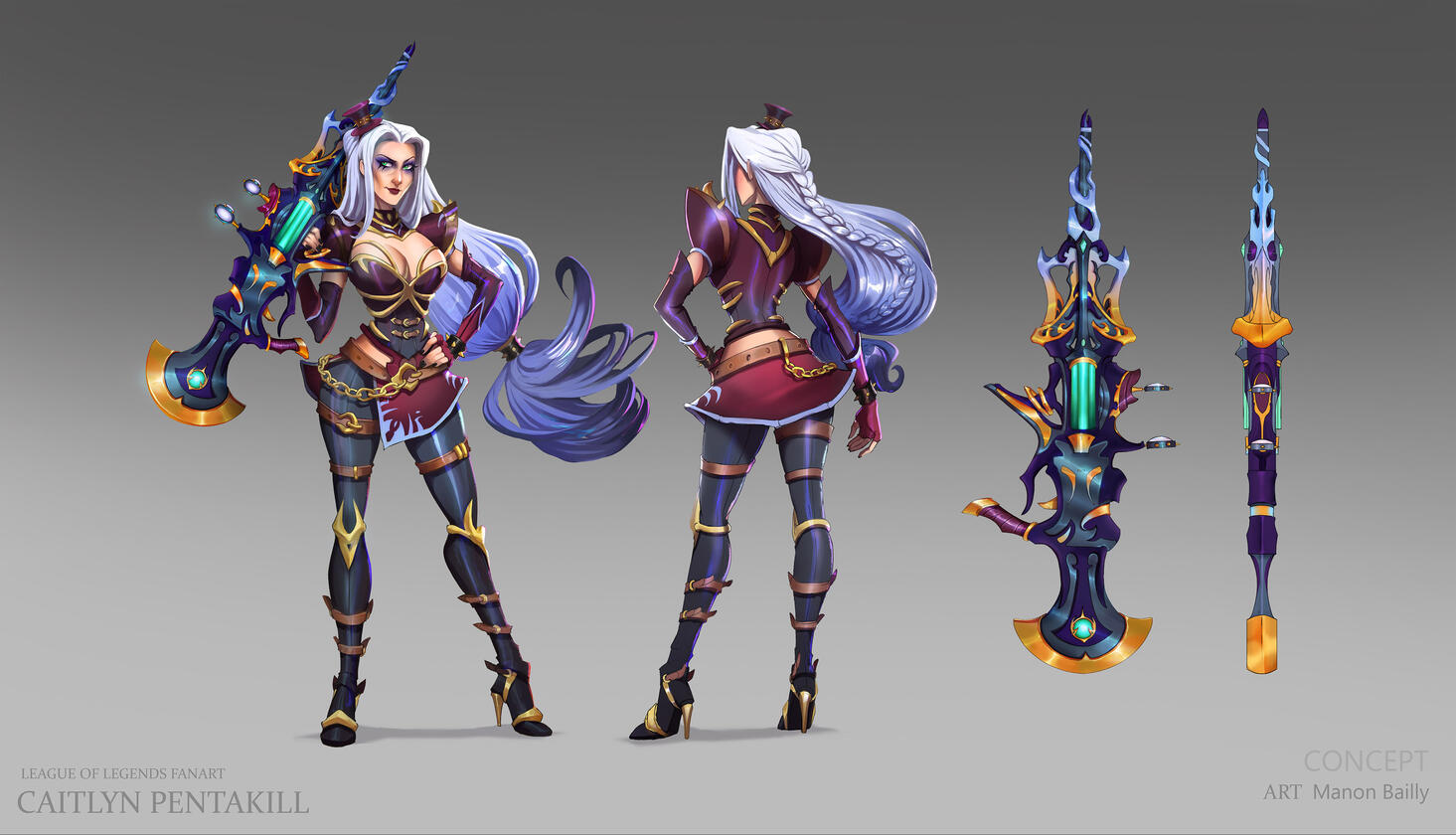 Caitlyn Pentakill concept Caitlyn Pentakill concept