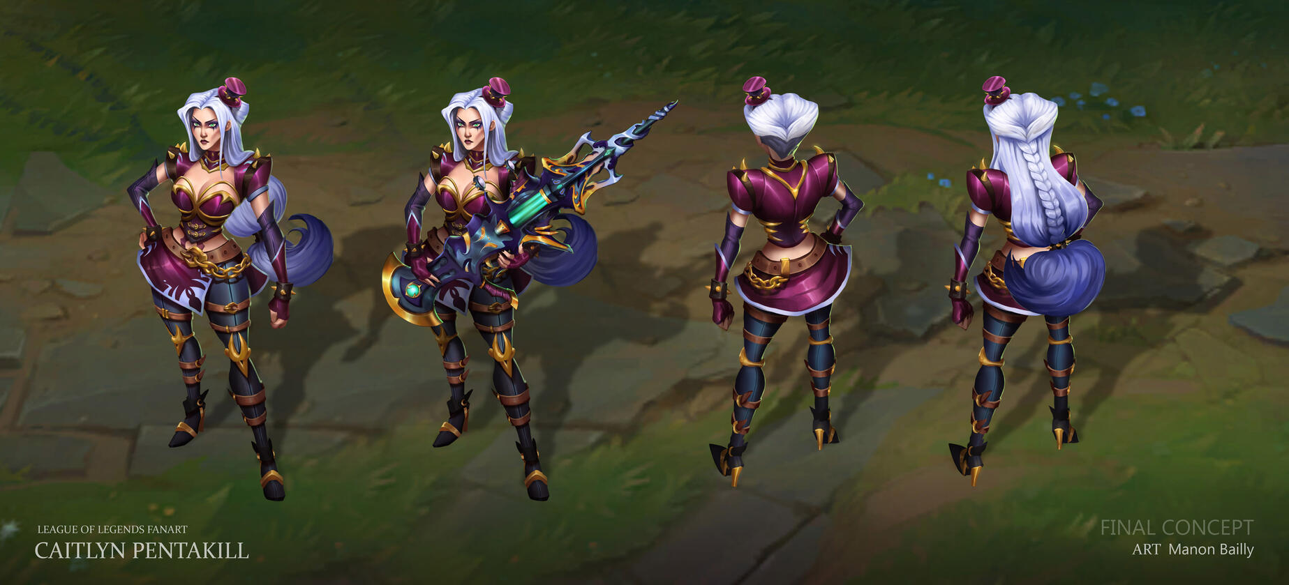 Caitlyn Pentakill in game Caitlyn Pentakill in game
