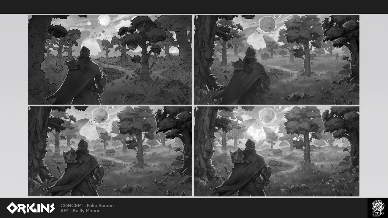 Fake screen process