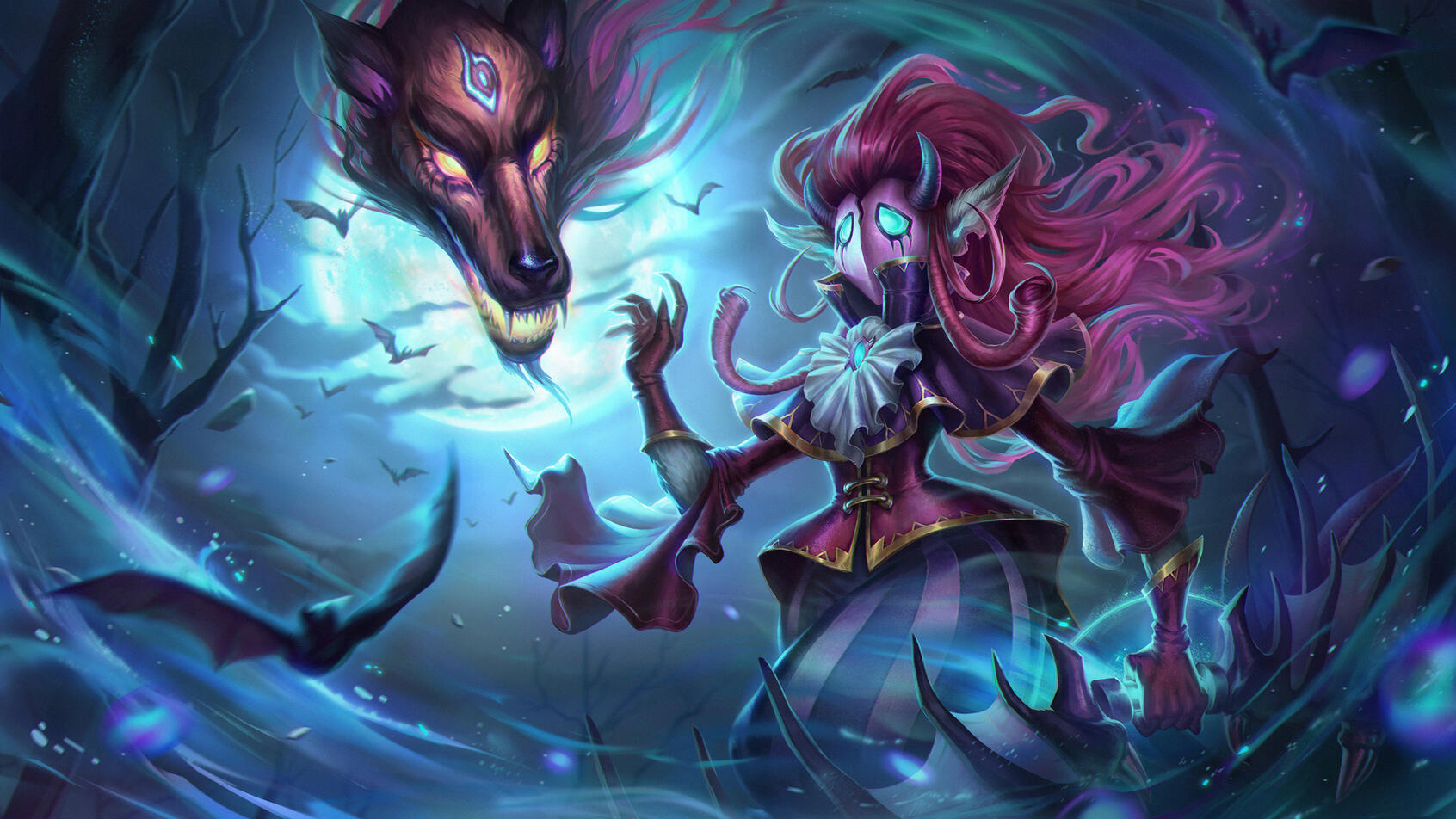 Horroween Kindred splashart Horroween Kindred splashart