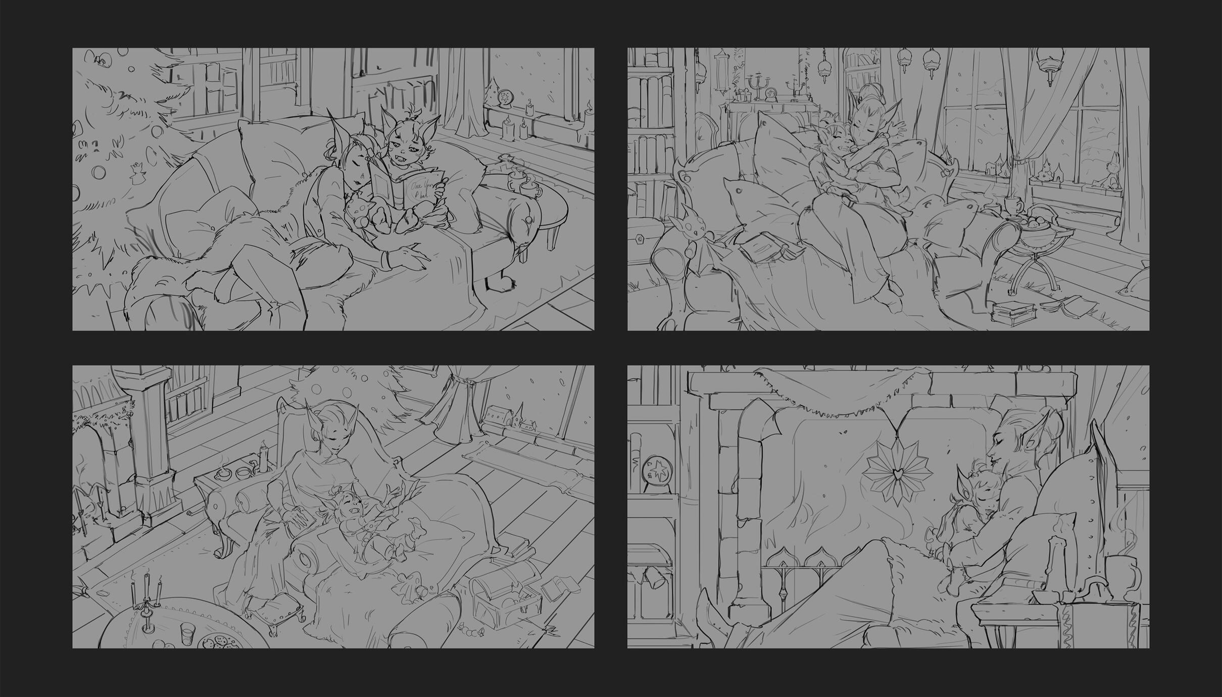 Christmas evening roughs